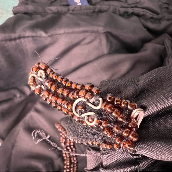 Tristan & Iseut Beaded Bohemian Crop Top Size Medium - Picture 5 of 15